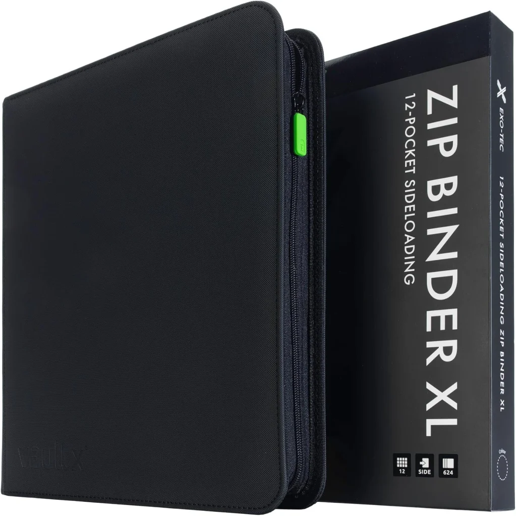 Vault X 12-Pocket Exo-Tec Zip trading card binder